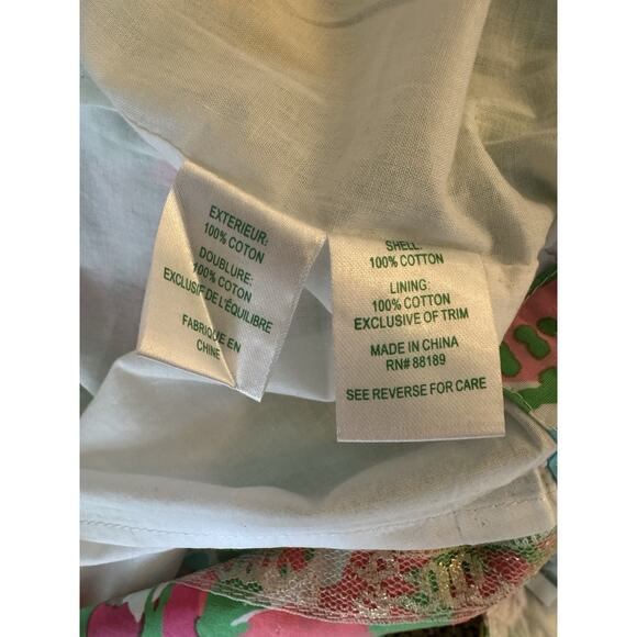 Lilly Pulitzer DELIA Shift Dress SHORELY BLUE Big Flirt Pink Green Blue 00 READ - Picture 11 of 16